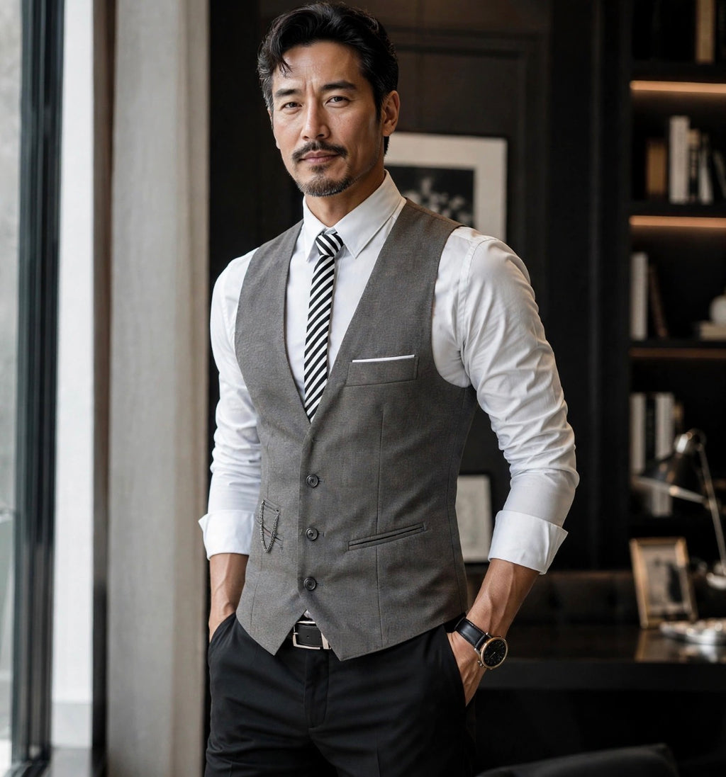 Mens Korean suit vest