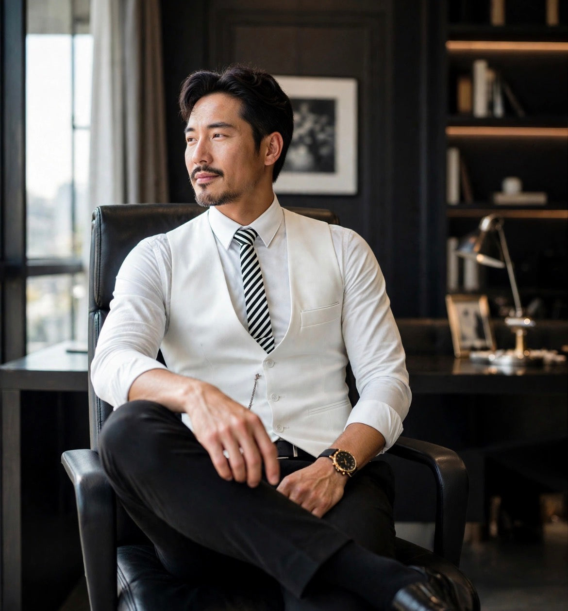 Mens Korean suit vest